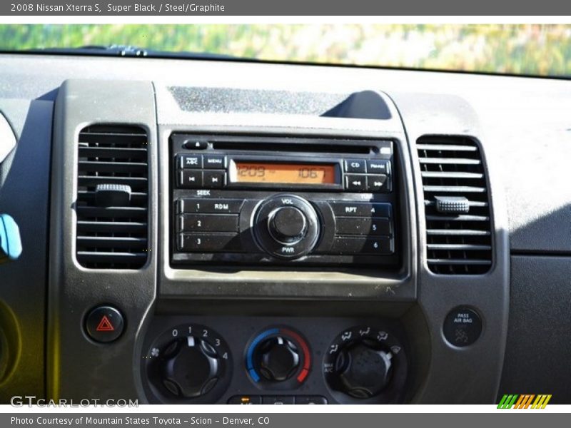 Super Black / Steel/Graphite 2008 Nissan Xterra S