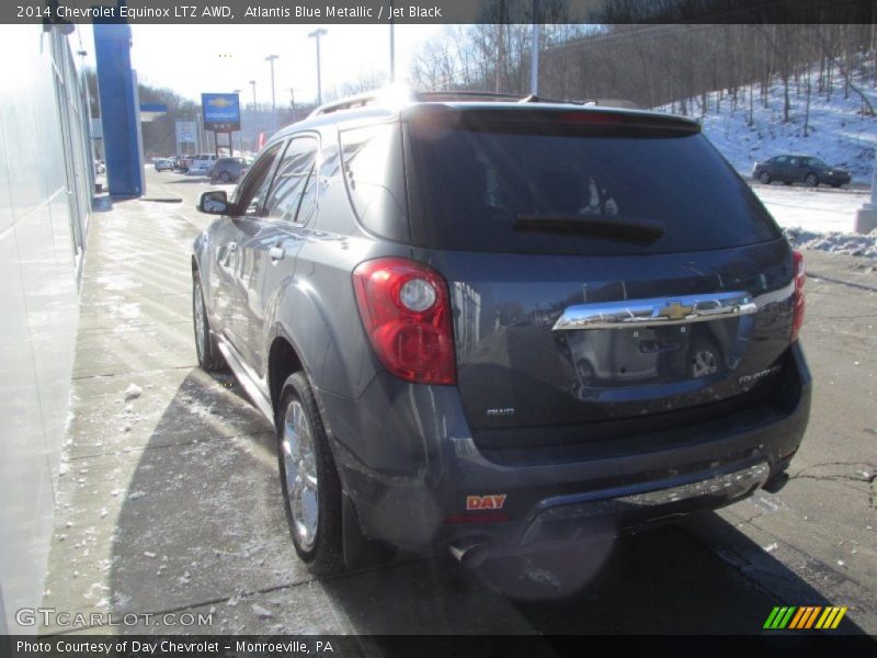Atlantis Blue Metallic / Jet Black 2014 Chevrolet Equinox LTZ AWD