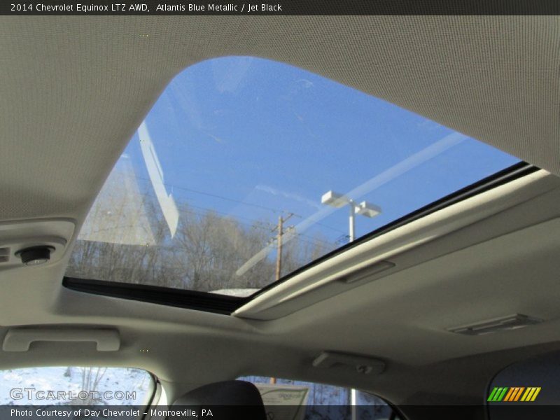 Atlantis Blue Metallic / Jet Black 2014 Chevrolet Equinox LTZ AWD