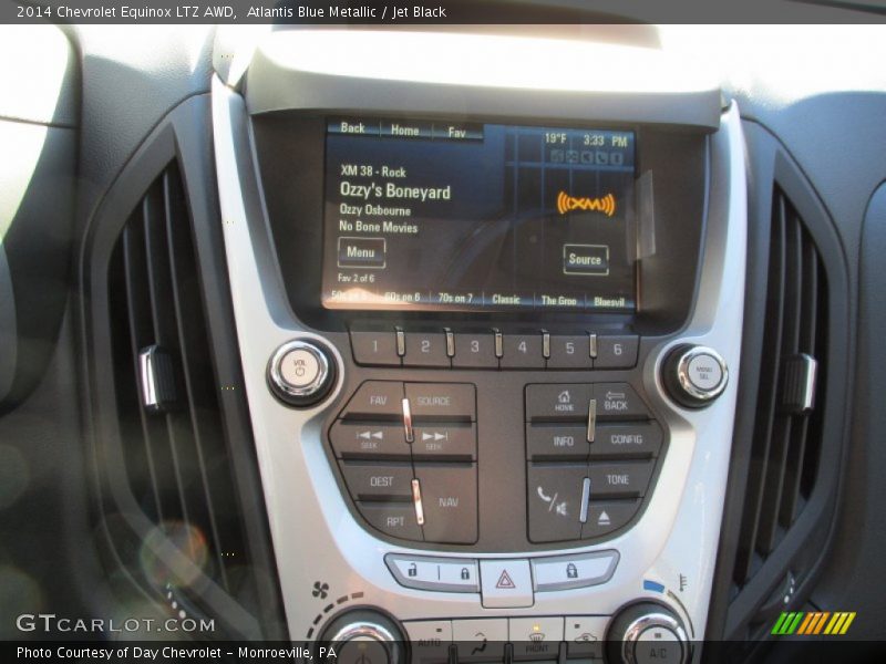 Atlantis Blue Metallic / Jet Black 2014 Chevrolet Equinox LTZ AWD