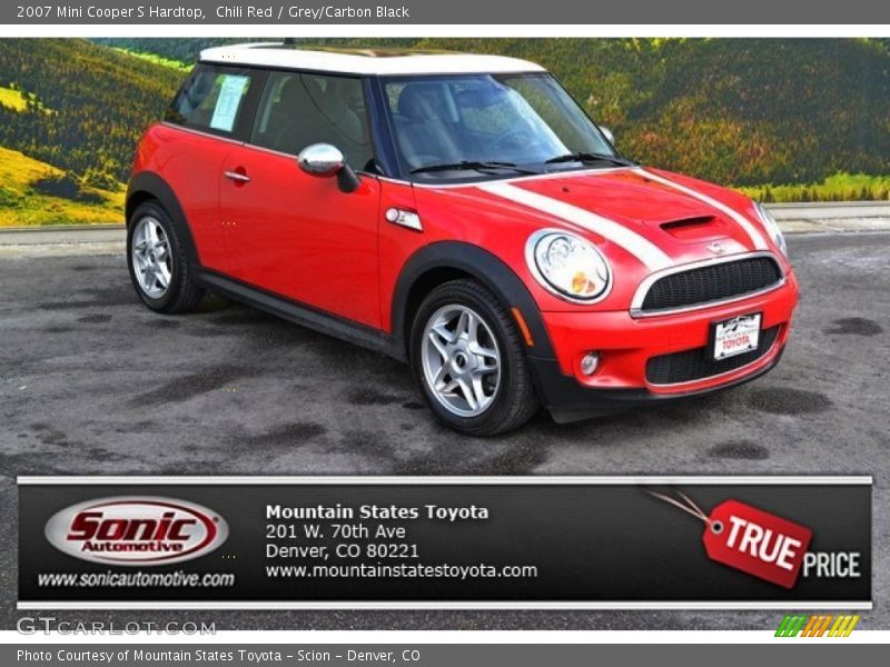 Chili Red / Grey/Carbon Black 2007 Mini Cooper S Hardtop