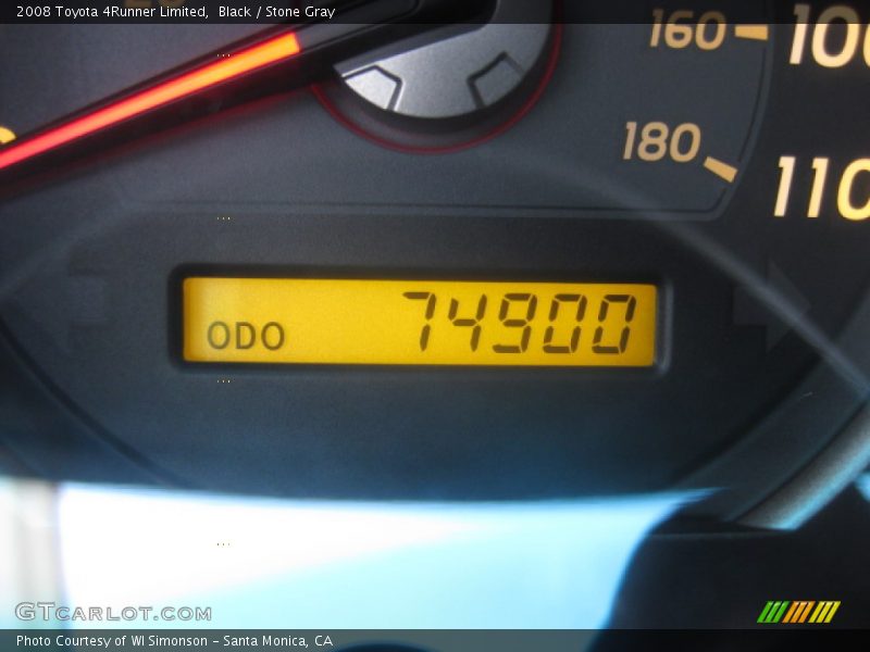 Black / Stone Gray 2008 Toyota 4Runner Limited