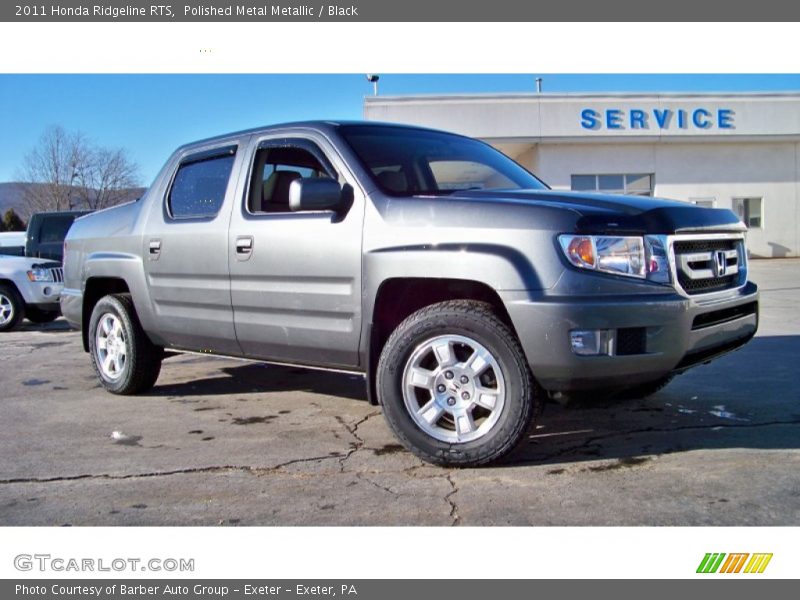Polished Metal Metallic / Black 2011 Honda Ridgeline RTS