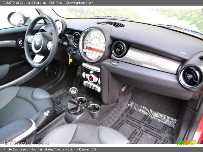 Chili Red / Grey/Carbon Black 2007 Mini Cooper S Hardtop