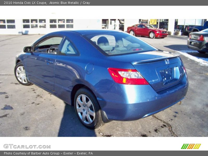 Atomic Blue Metallic / Gray 2010 Honda Civic LX Coupe