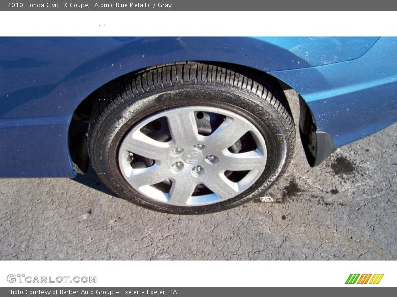 Atomic Blue Metallic / Gray 2010 Honda Civic LX Coupe