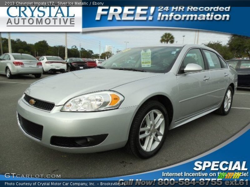 Silver Ice Metallic / Ebony 2013 Chevrolet Impala LTZ