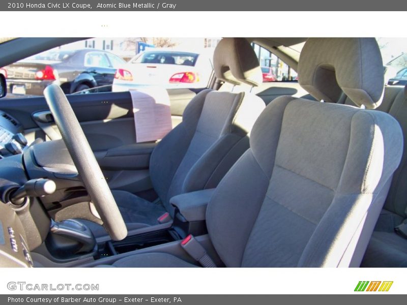 Atomic Blue Metallic / Gray 2010 Honda Civic LX Coupe