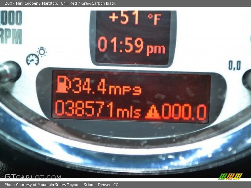 Chili Red / Grey/Carbon Black 2007 Mini Cooper S Hardtop