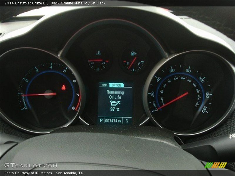 Black Granite Metallic / Jet Black 2014 Chevrolet Cruze LT