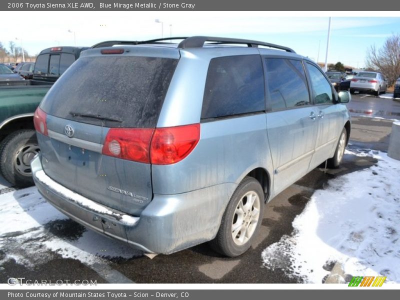 Blue Mirage Metallic / Stone Gray 2006 Toyota Sienna XLE AWD