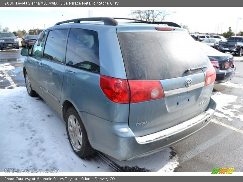 Blue Mirage Metallic / Stone Gray 2006 Toyota Sienna XLE AWD