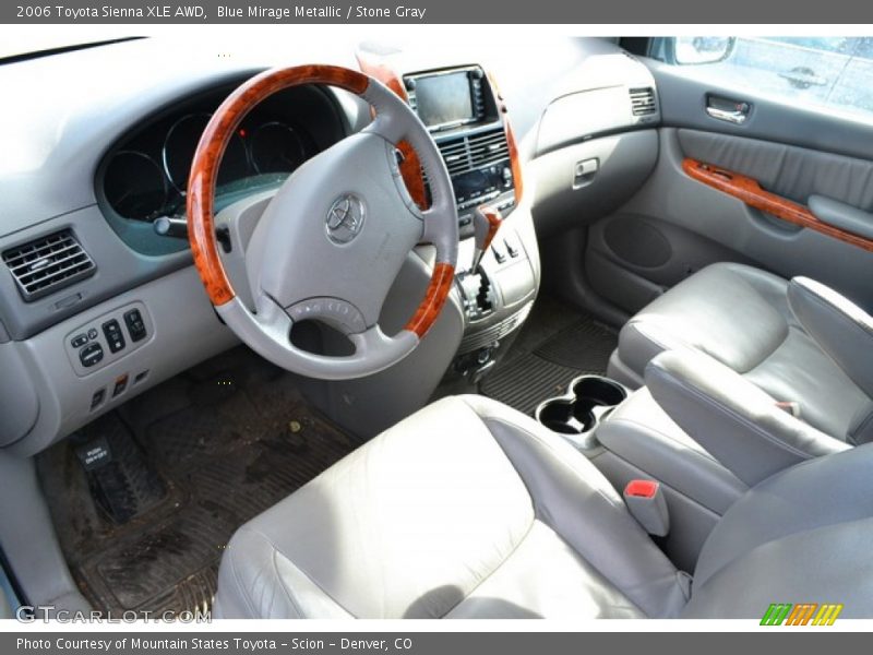 Blue Mirage Metallic / Stone Gray 2006 Toyota Sienna XLE AWD