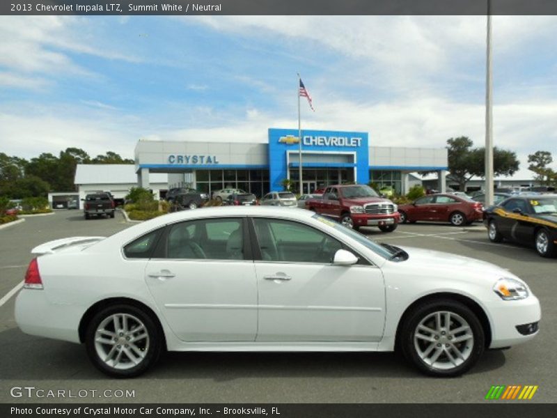 Summit White / Neutral 2013 Chevrolet Impala LTZ