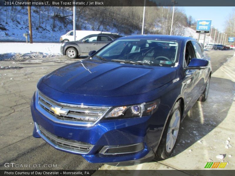 Blue Topaz Metallic / Jet Black 2014 Chevrolet Impala LT
