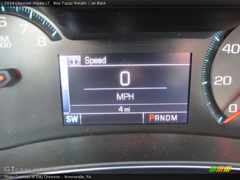 Blue Topaz Metallic / Jet Black 2014 Chevrolet Impala LT