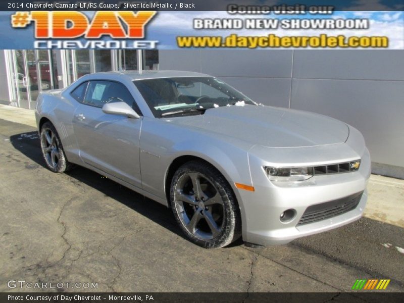 Silver Ice Metallic / Black 2014 Chevrolet Camaro LT/RS Coupe