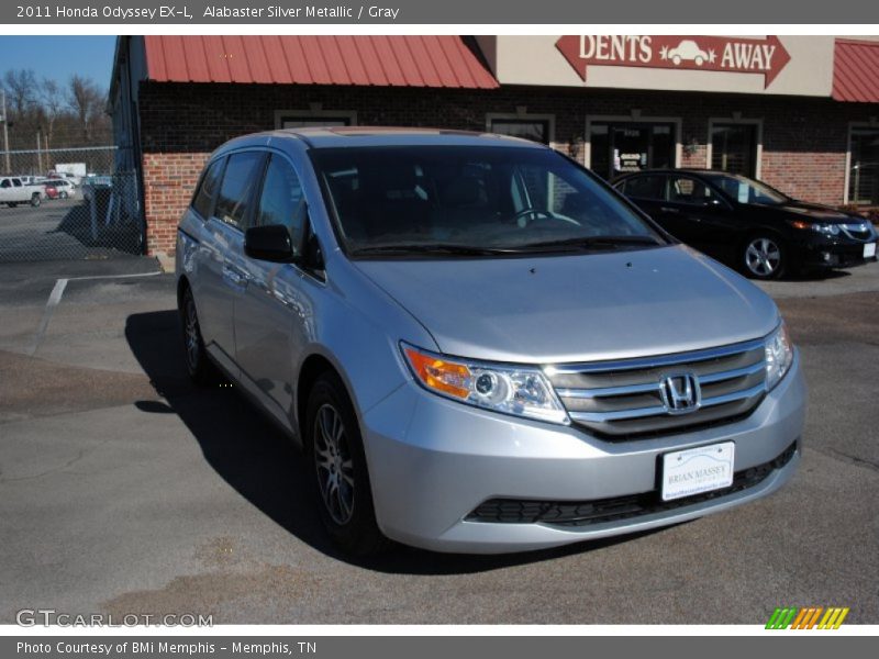 Alabaster Silver Metallic / Gray 2011 Honda Odyssey EX-L