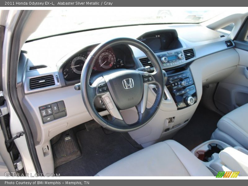 Alabaster Silver Metallic / Gray 2011 Honda Odyssey EX-L