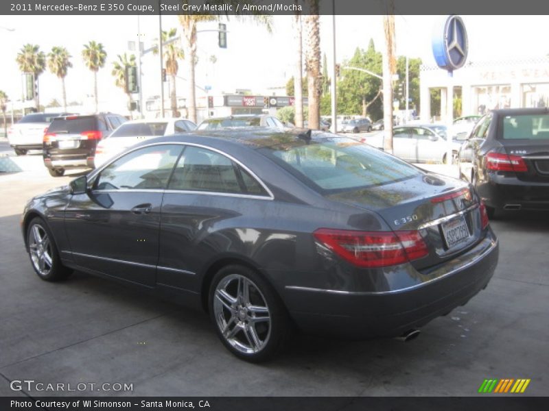 Steel Grey Metallic / Almond/Mocha 2011 Mercedes-Benz E 350 Coupe