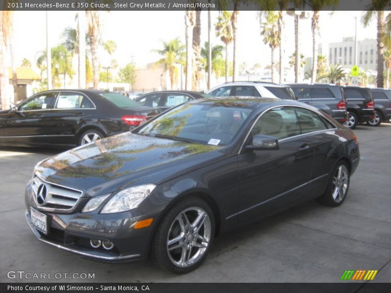 Steel Grey Metallic / Almond/Mocha 2011 Mercedes-Benz E 350 Coupe
