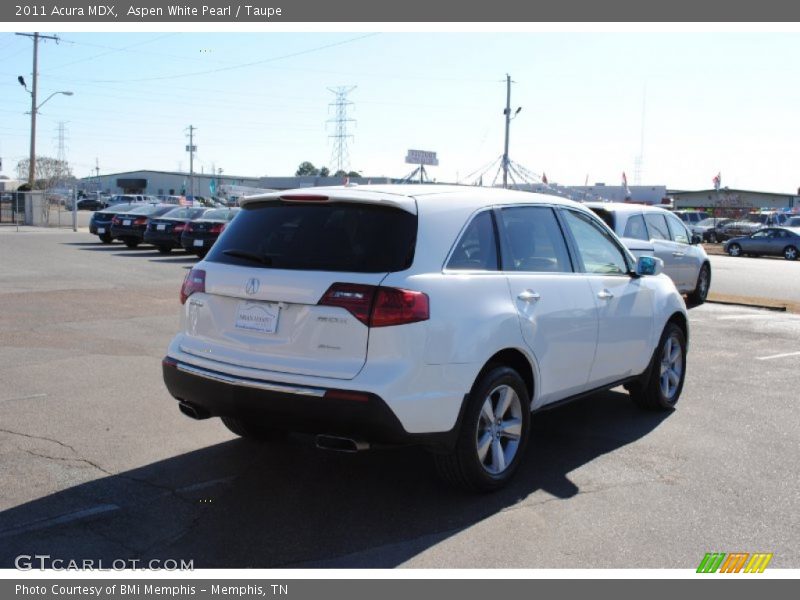Aspen White Pearl / Taupe 2011 Acura MDX