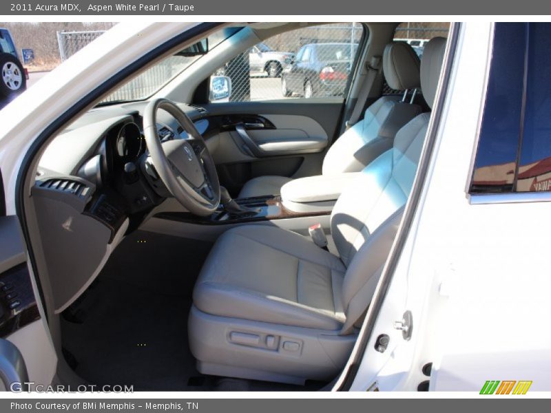 Aspen White Pearl / Taupe 2011 Acura MDX