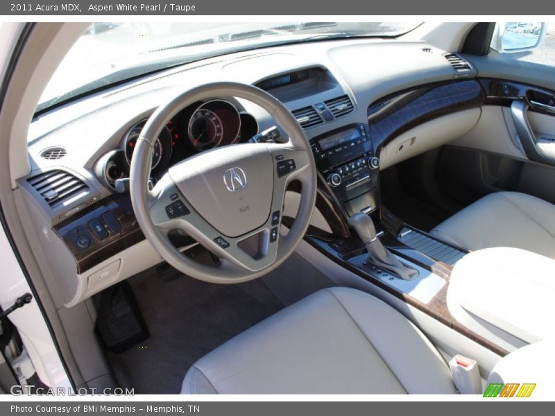 Aspen White Pearl / Taupe 2011 Acura MDX