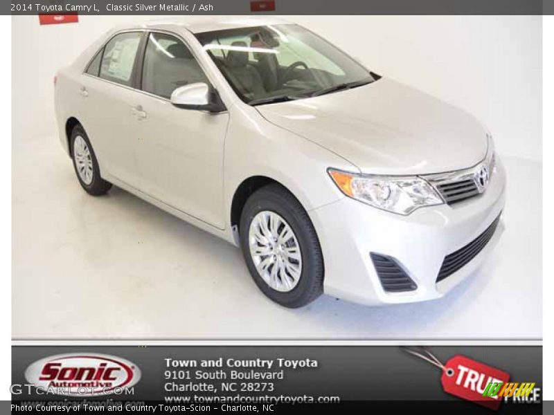 Classic Silver Metallic / Ash 2014 Toyota Camry L