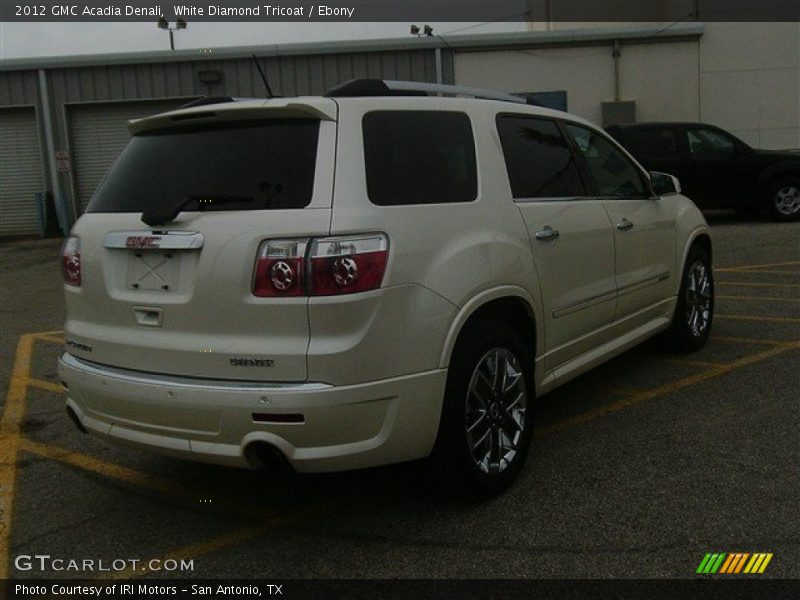White Diamond Tricoat / Ebony 2012 GMC Acadia Denali