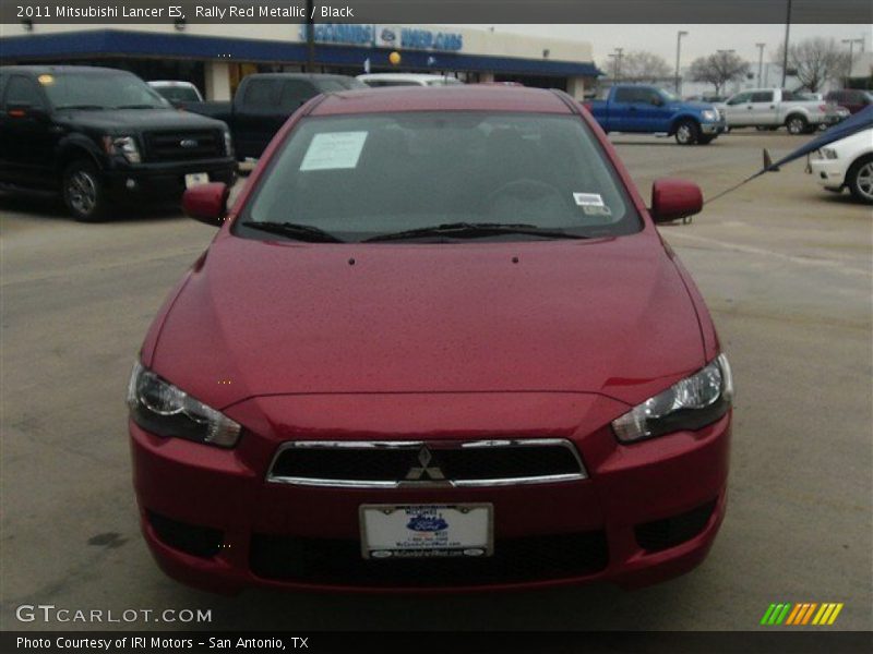 Rally Red Metallic / Black 2011 Mitsubishi Lancer ES
