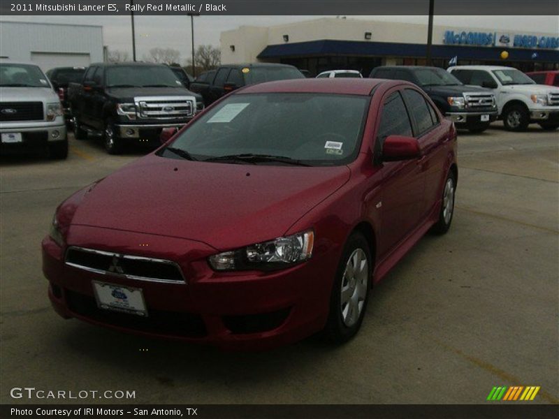 Rally Red Metallic / Black 2011 Mitsubishi Lancer ES