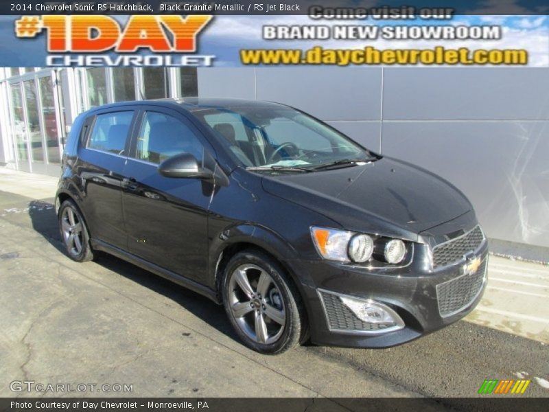 Black Granite Metallic / RS Jet Black 2014 Chevrolet Sonic RS Hatchback