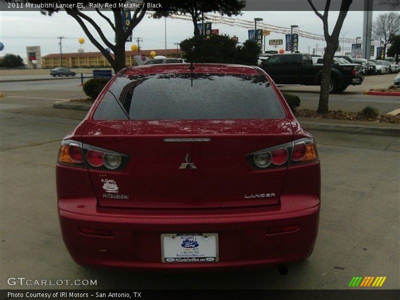 Rally Red Metallic / Black 2011 Mitsubishi Lancer ES