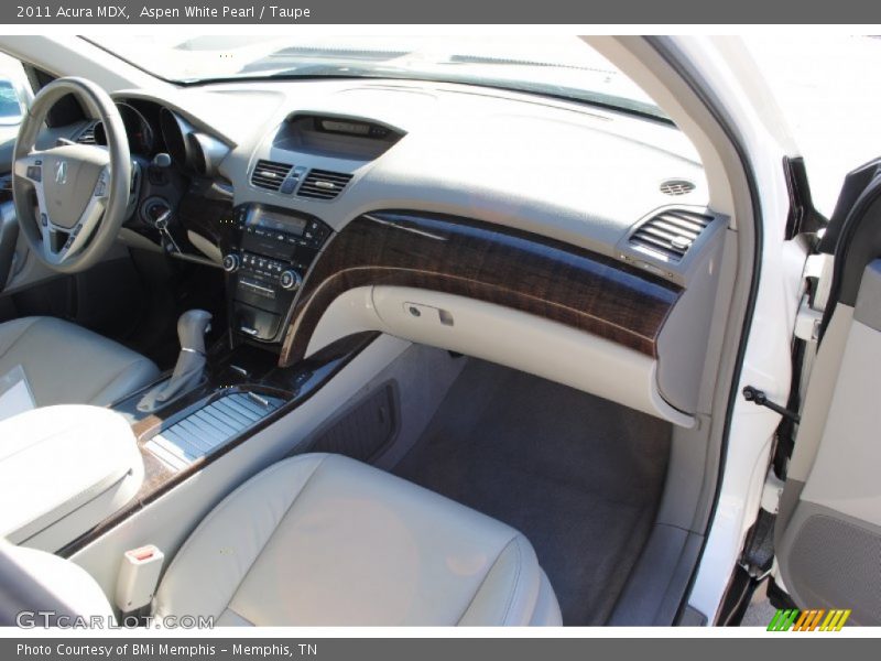 Aspen White Pearl / Taupe 2011 Acura MDX