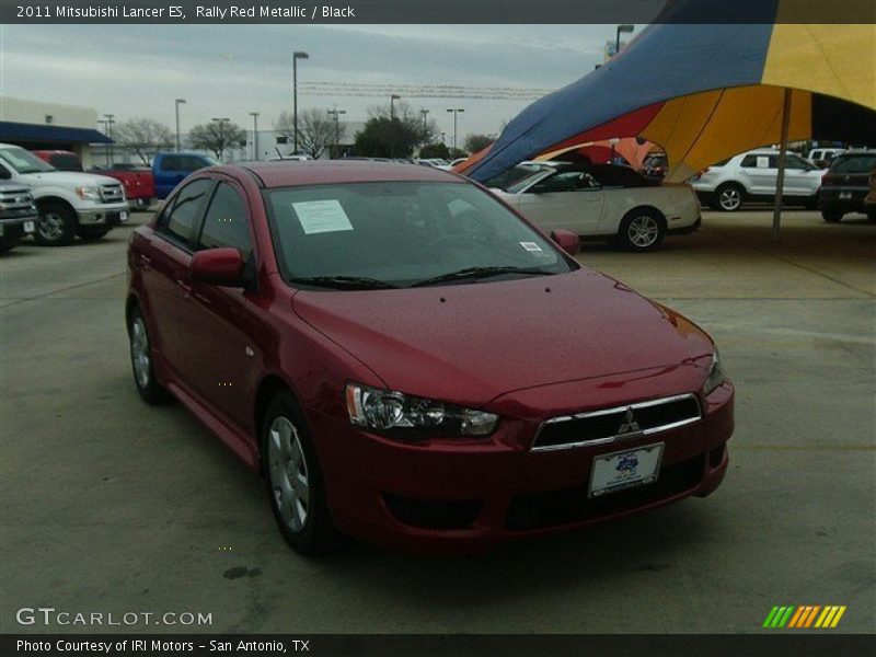 Rally Red Metallic / Black 2011 Mitsubishi Lancer ES