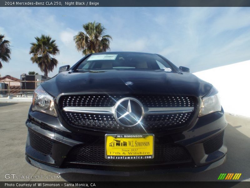 Night Black / Beige 2014 Mercedes-Benz CLA 250