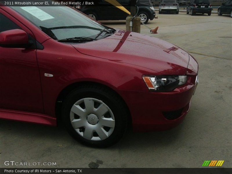 Rally Red Metallic / Black 2011 Mitsubishi Lancer ES