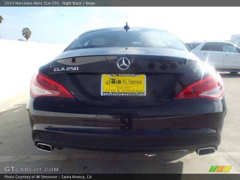 Night Black / Beige 2014 Mercedes-Benz CLA 250