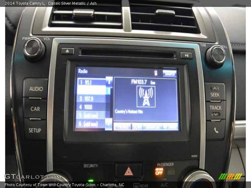 Classic Silver Metallic / Ash 2014 Toyota Camry L