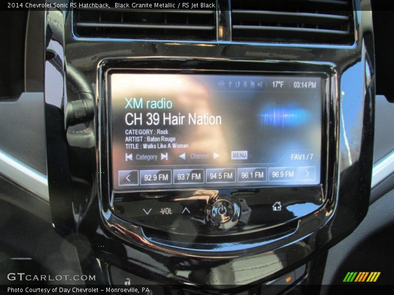 Black Granite Metallic / RS Jet Black 2014 Chevrolet Sonic RS Hatchback