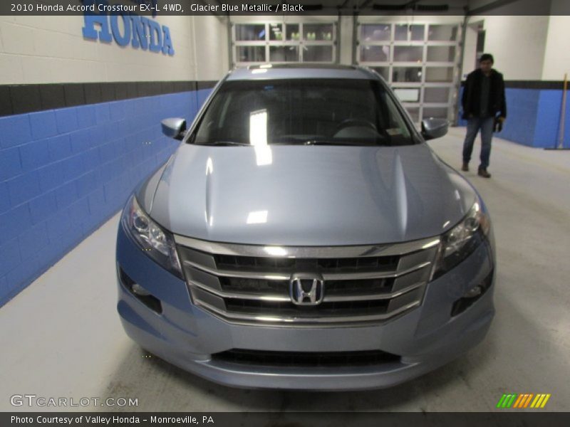 Glacier Blue Metallic / Black 2010 Honda Accord Crosstour EX-L 4WD