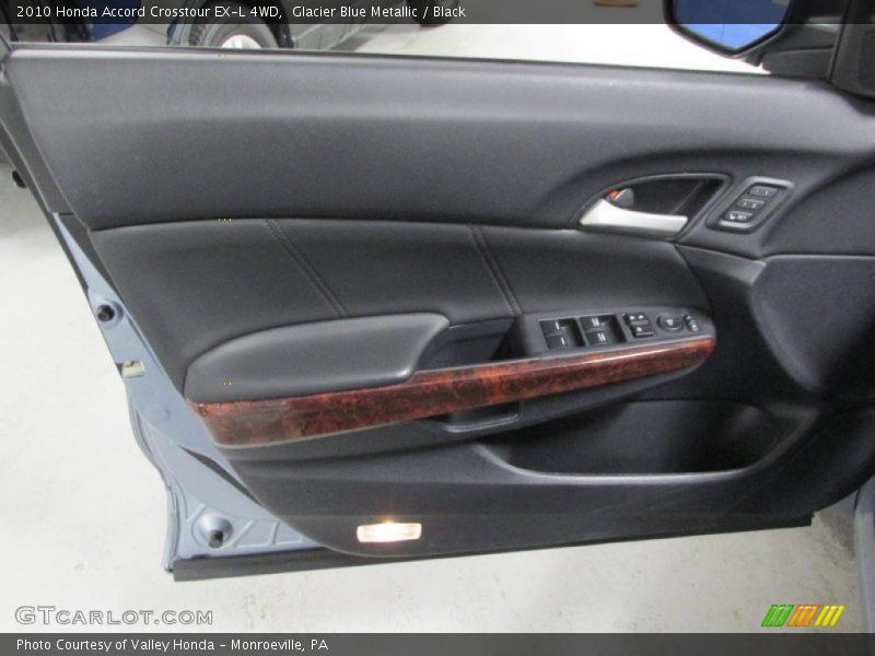 Glacier Blue Metallic / Black 2010 Honda Accord Crosstour EX-L 4WD