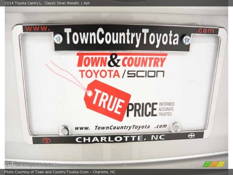 Classic Silver Metallic / Ash 2014 Toyota Camry L