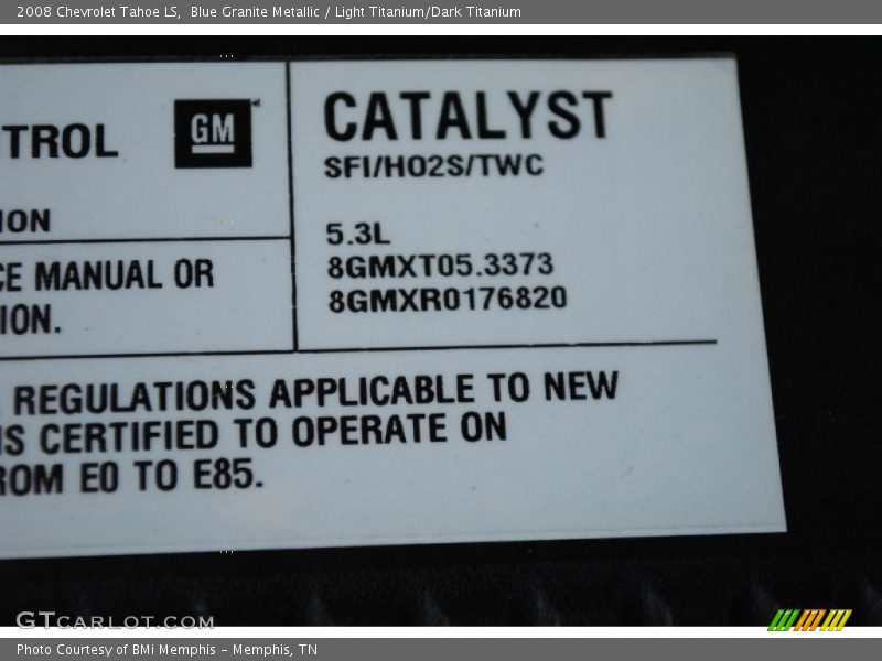 Blue Granite Metallic / Light Titanium/Dark Titanium 2008 Chevrolet Tahoe LS