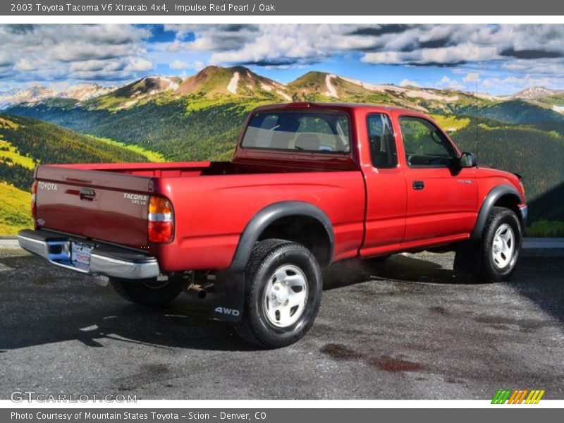 Impulse Red Pearl / Oak 2003 Toyota Tacoma V6 Xtracab 4x4