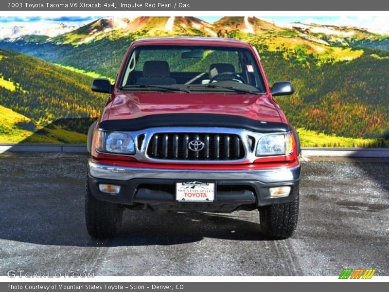 Impulse Red Pearl / Oak 2003 Toyota Tacoma V6 Xtracab 4x4
