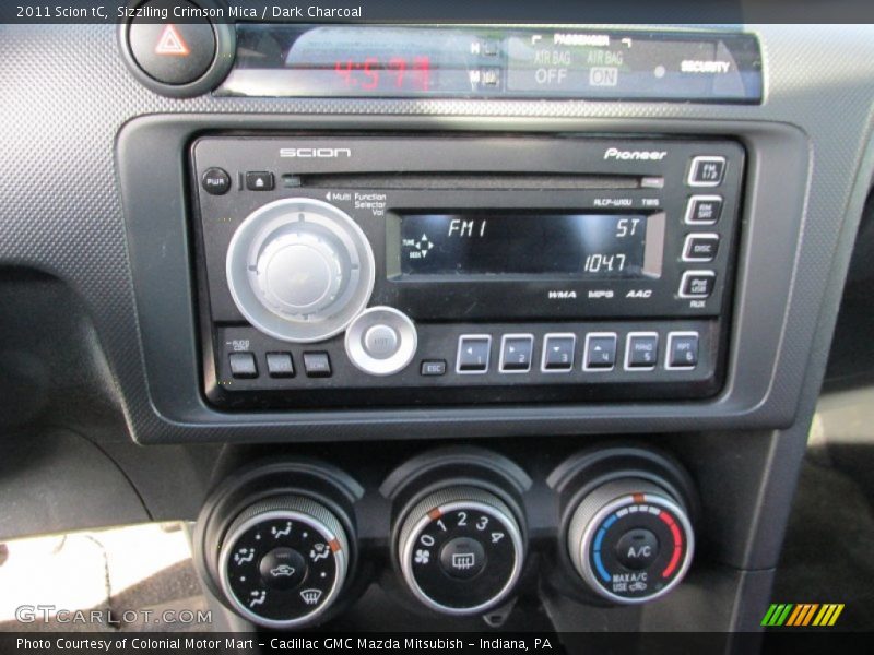 Sizziling Crimson Mica / Dark Charcoal 2011 Scion tC