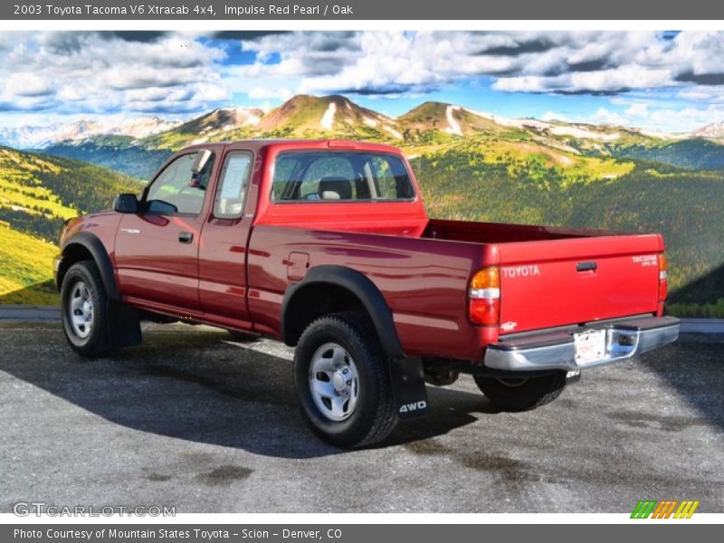 Impulse Red Pearl / Oak 2003 Toyota Tacoma V6 Xtracab 4x4