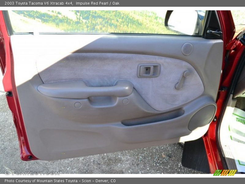 Impulse Red Pearl / Oak 2003 Toyota Tacoma V6 Xtracab 4x4